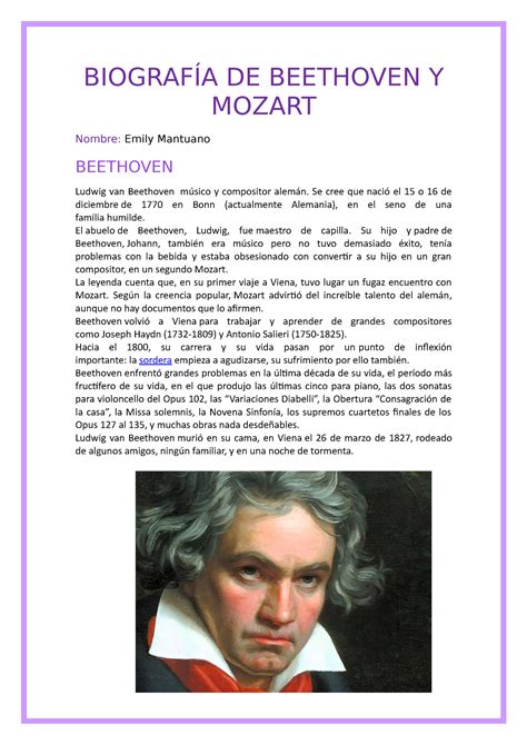 biografia de beethoven en español.